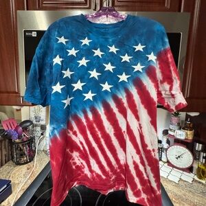 Liquid Blue Stars and Stripes Kids Tee